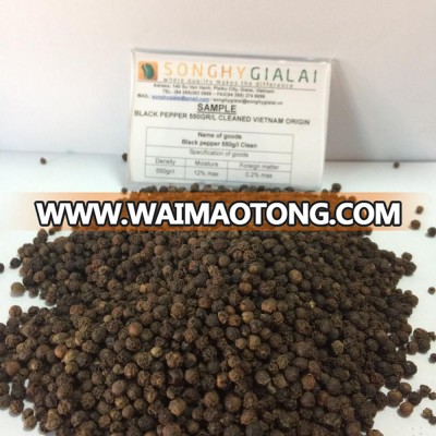 Black pepper 500GR/L Vietnam origin, moisture 13% max