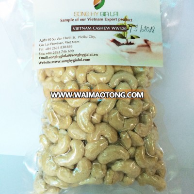 Cashew Kernels WW320, quality as AFI standard